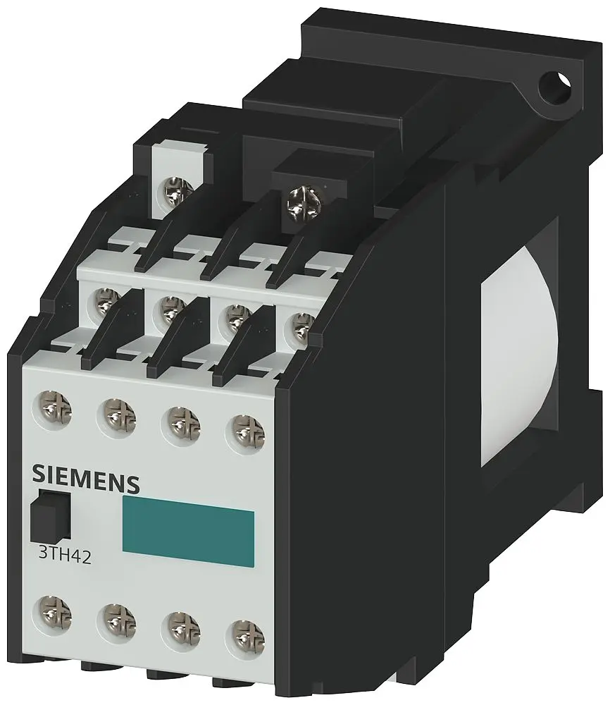 Produktfoto 1 von Siemens 3TH4 Hilfsschütz 24 V dc-Spule, 8-polig, 888V / 6 A 888 V 4 Schließer, 4 Öffner Umkehrend 888-Hilfskontakte