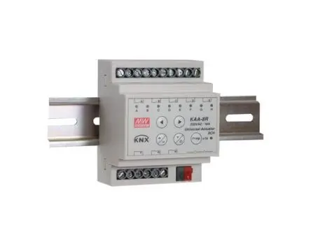 Produktfoto 1 von MEAN WELL KNX 180 mW Dimmingregler DIN-Schienen-Stromversorgung, KNX-Universalaktor, Stellantrieb DIN-Hutschiene, 230V /