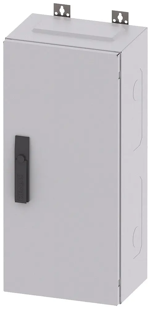 Siemens ALPHA Stahl Wandanschlusskasten Schwarz RAL 9016 IP43, HxBxT 650 mm, 300 mm x 210 mm