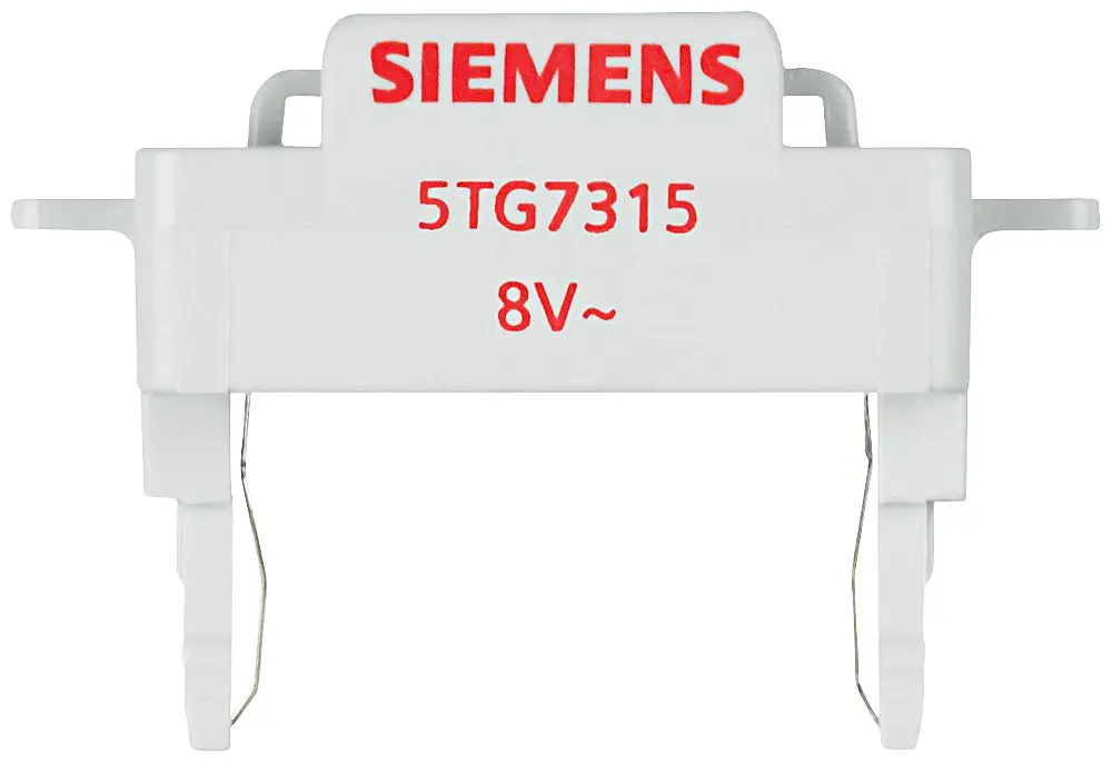 Siemens Druckschalter Rot Beleuchtet / 2 mA 12 V dc 8 V ac