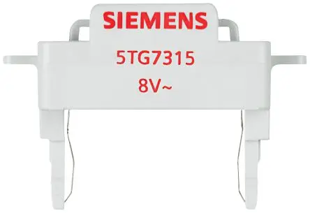 Siemens Druckschalter Rot Beleuchtet / 2mA 12 V dc 8 V ac