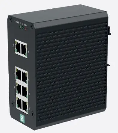 Produktfoto 1 von Pepperl + Fuchs Ethernet-Switch 8-Port Unmanaged Power Over Ethernet 100Mbit/s
