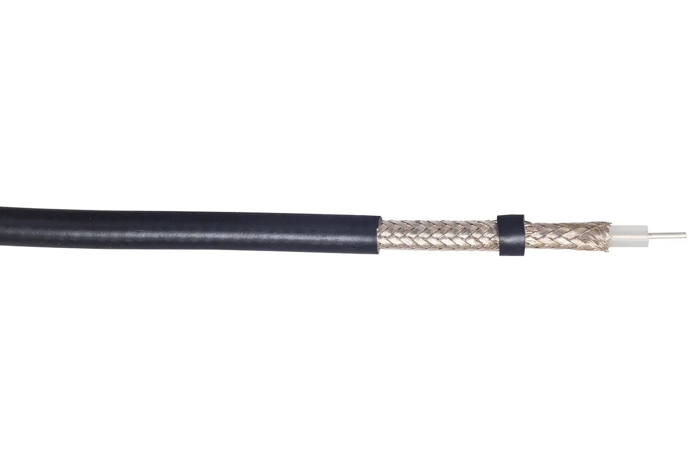 Produktfoto 1 von RS PRO Koaxialkabel, 50 Ω, 100 m, Schwarz