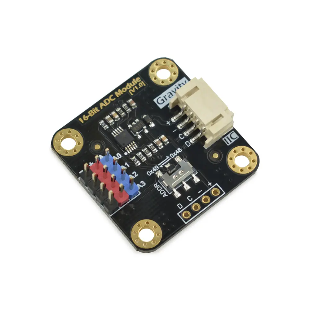 Produktfoto 1 von DFRobot Entwicklungskit analog für Arduino, Raspberry Pi, 16-Bit-ADC, Gravity: I2C ADS1115 16-Bit ADC-Modul