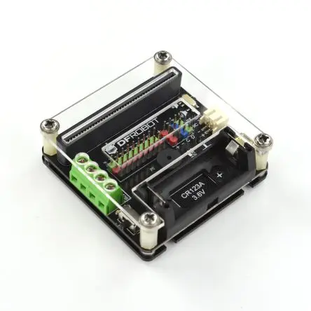 Produktfoto 1 von DFRobot Mikro: IO-BOX-Erweiterungskarte mit integriertem Li-Ionen-Akku Platine
