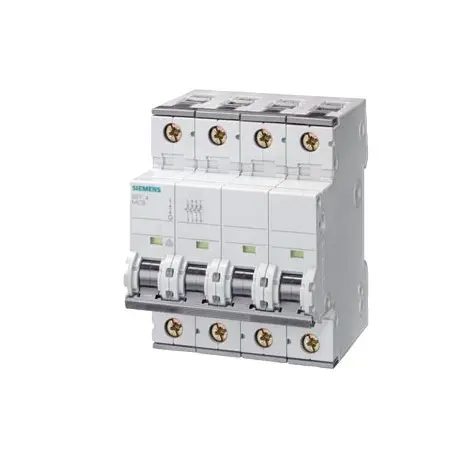 Produktfoto 1 von Siemens 5SY4 Miniaturüberlastschalter Typ C, Pol 3-polig 4 A 400 V ac, Abschaltvermögen 10 kA SENTRON