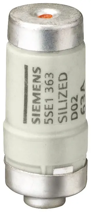 Produktfoto 1 von Siemens 5SE NEOZED-Sicherung, Typ D02, Anwendungsbereich gR, 63 A, 400 V, 50 kA