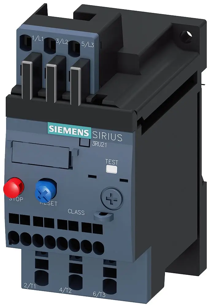 Produktfoto 1 von Siemens 3RU2 Thermisches Überlastrelais, / 16 A 11 kW 1 Schließer/1 Öffner, 690V ac / 16 A 3P, 102 mm x 45 mm