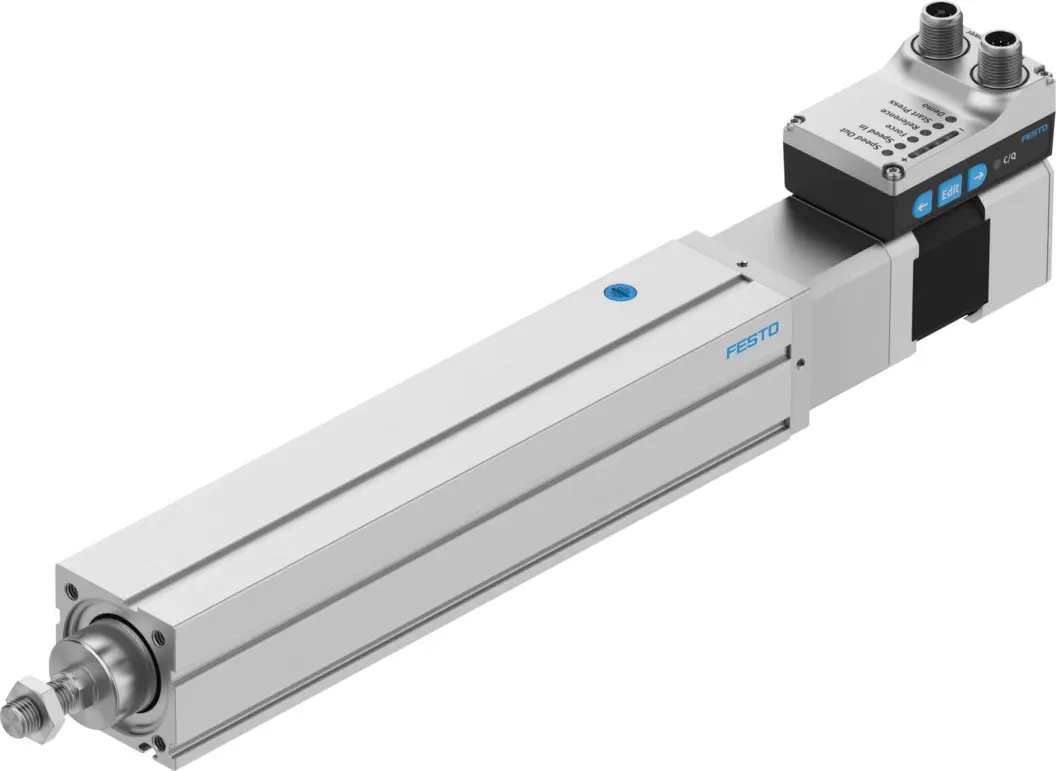 Produktfoto 1 von Festo EPCS-BS 8118283 Elektrozylinder 24V dc 150mm Hub, 23mm/s, 13kg Last. 250N max. Kraft