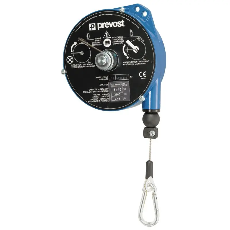 Produktfoto 1 von PREVOST Balancer, Traglast 14 kg, Seilauszug: 2500 mm, 3.6 kg