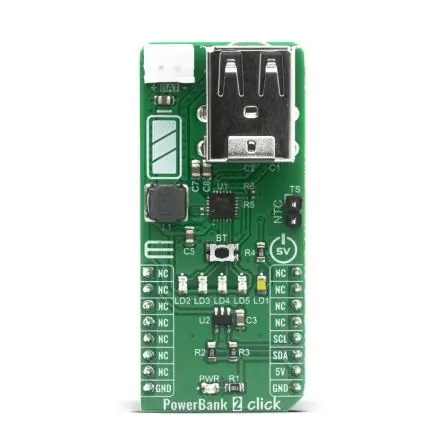Produktfoto 1 von MikroElektronika RT9480 Evaluierungsplatine, PowerBank Click Energieverwaltung, für RT9480