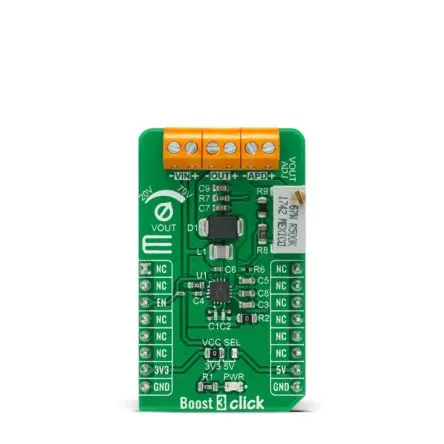 Produktfoto 1 von MikroElektronika TPS61391 Entwicklungskit, BOOST 3 Klick Aufwärtswandler, für APD
