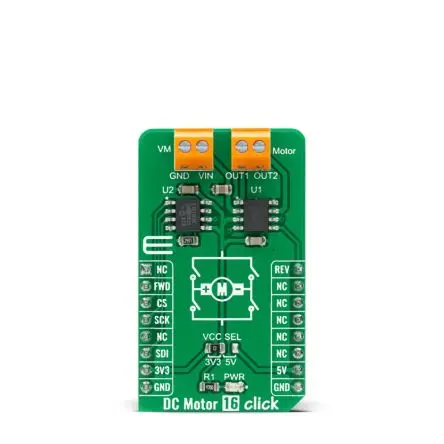 Produktfoto 1 von MikroElektronika ZXBM5210 Entwicklungsboard, DC-Motor 16 Klick Gleichstrommotor, für Umkehrbarer Gleichstrommotor