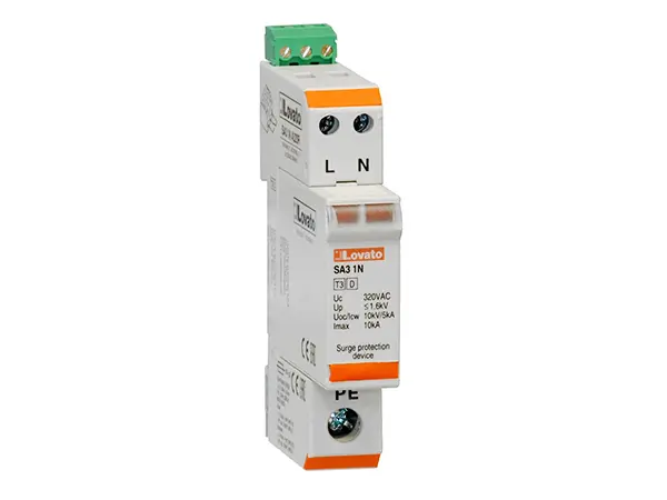 Produktfoto 1 von Lovato, Überspannungsschutz, 1-phasig, 1.5 kV 5 kA DIN-Hutschiene SA3 SA31