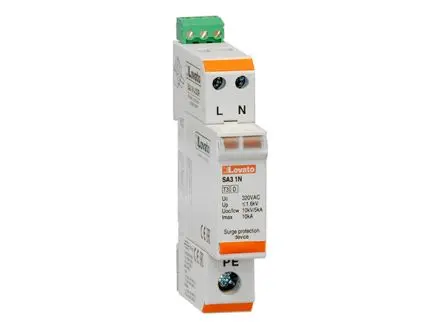 Produktfoto 1 von Lovato, Überspannungsschutz, 1-phasig, 1.5 kV 5 kA DIN-Hutschiene SA3 SA31