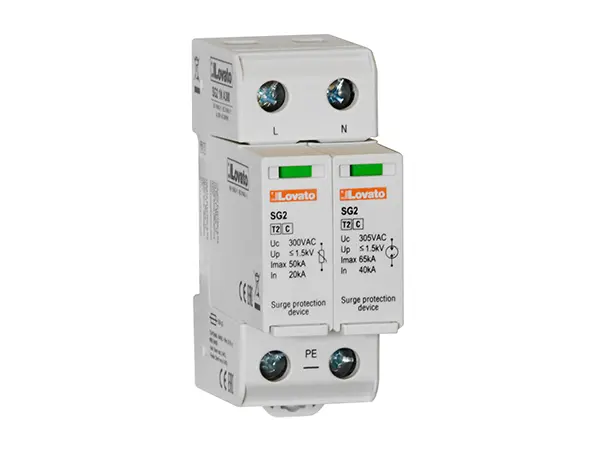 Lovato, Überspannungsschutz, 1-phasig, 1.5 kV 50 kA DIN-Hutschiene SG2 SG21