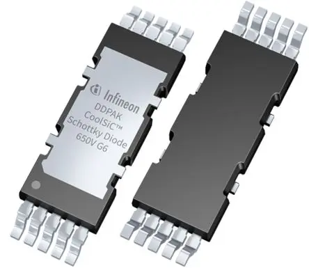 Produktfoto 1 von Infineon 6th Generation CoolSiC Oberfläche SiC-Schottky-Diode Schottky-Diode Einfach, 650 V / 12 A, 10-Pin HDSOP