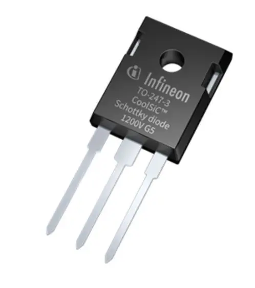 Infineon 5th Generation CoolSiCTM Durchsteckmontage Diode SiC-Schottky Einfach, 1200 V / 40 A, 2-Pin TO-247