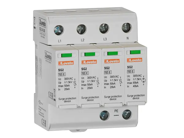 Lovato, Überspannungsschutz, 3-phasig, 1.5 kV 50 kA DIN-Hutschiene SG2 SG23