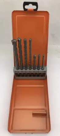 Produktfoto 1 von RS PRO Wolframcarbid-Spitze SDS Satz 5 mm → 12 mm, 7-teilig für Mauerwerk
