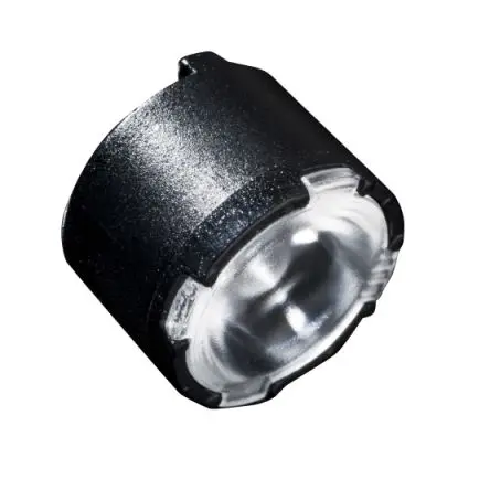 Produktfoto 1 von Ledil LED Linse 1-LEDs Rund aus Polymethylmethacrylat, Klar 45 °, Ø 9.9 mm x 6.81 mm