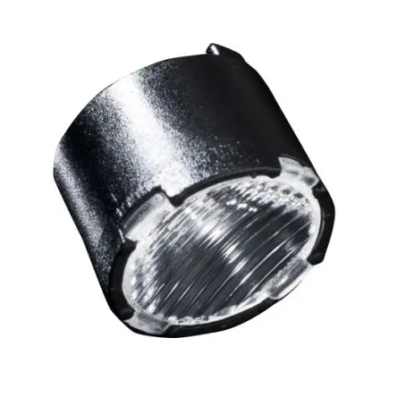 Produktfoto 1 von Ledil LED Linse 1-LEDs Rund aus Polymethylmethacrylat, Klar 45 x 20 °, Ø 9.9 mm x 6.86 mm