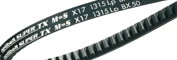 Produktfoto 1 von OPTIBELT SUPER TX Polychloropren 1640 mm Polyester Antriebsriemen, X17/BX-Profil x 1640 mm