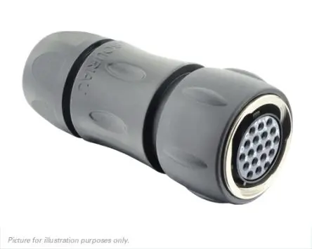 Produktfoto 1 von Souriau Sunbank by Eaton UTGX 14 mm Standard Rundsteckverbinder Stecker 19-polig Buchse 5A Kabel IP68, IP69K