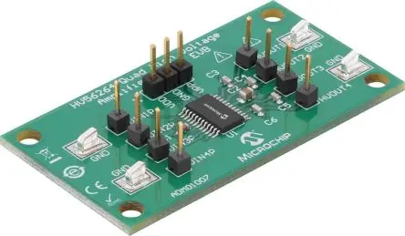 Produktfoto 1 von Microchip HV56264 Entwicklungsboard, HV56264 Vierfach-Hochspannungsverstärker Array EVB, für Stromversorgung
