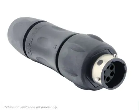 Produktfoto 1 von Souriau Sunbank by Eaton UTGX 10 mm Standard Rundsteckverbinder Buchse 6-polig Stecker 7A Inline IP68, IP69K