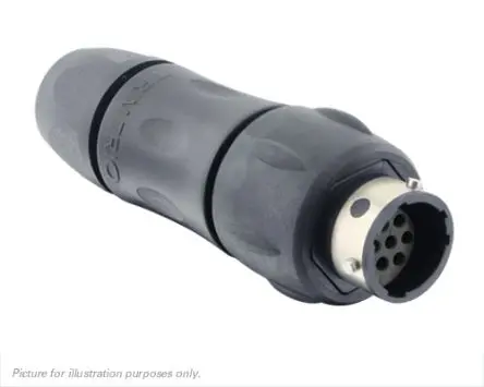 Produktfoto 1 von Souriau Sunbank by Eaton UTGX 12 mm Standard Rundsteckverbinder Buchse 10-polig Stecker 6A Inline IP68, IP69K