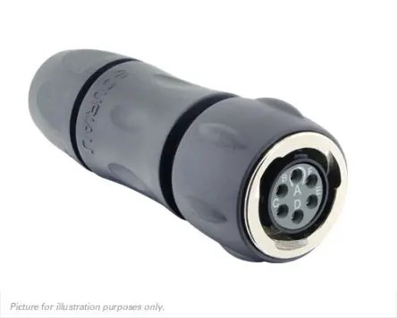 Produktfoto 1 von Souriau Sunbank by Eaton UTGX 10 mm Standard Rundsteckverbinder Stecker 6-polig Buchse 5A Kabel IP68, IP69K