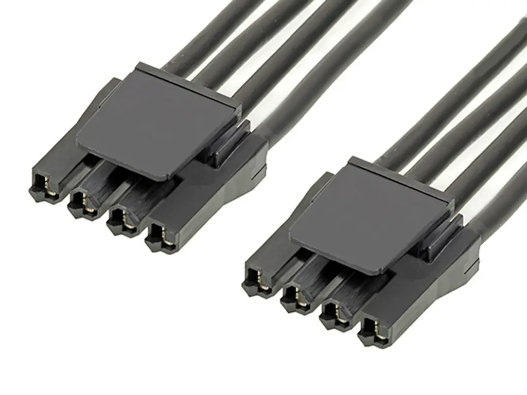 Produktfoto 1 von Molex 4 Super Sabre Platinenstecker-Kabel Super-Säbel 4 / Super-Säbel Buchse / Buchse, 300 mm