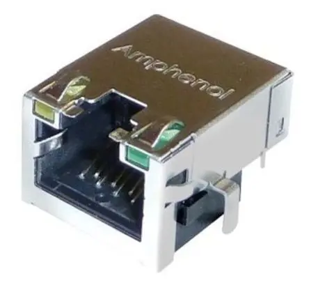 Produktfoto 1 von Amphenol Communications Solutions RJE72 Buchse Cat5e RJ45-Steckverbinder, 1-Port 8-polig Abgeschirmt