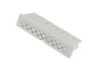 Produktfoto 1 von Hammond Polycarbonat Polycarbonat Klemmenabdeckung, 10.2mm 1597DIN6GY, 1597DIN9GY x 52.2 mm