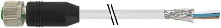 Produktfoto 1 von Murrelektronik Limited A-Coded, 8-polig Sensor-Betätigungselementkabel, Gerade Buchse / Freies Ende Nicht abgeschlossen,