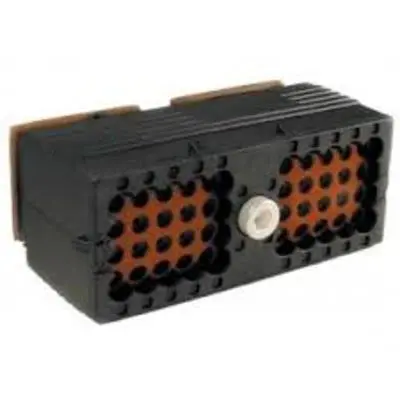 Produktfoto 1 von TE Connectivity DEUTSCH DRC Gehäuse, Kabel, Gehäuse, Draht und Kabel, Buchse, 40-polig, Schwarz / 4-reihig, Ø1.59 mm