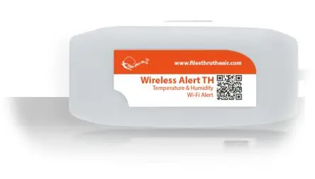 Produktfoto 1 von Lascar WIRELESS ALERT-TH Temperatur und Luftfeuchtigkeit Temperatur, Luftfeuchtigkeit Datenprotokolliergerät, WLAN, -18