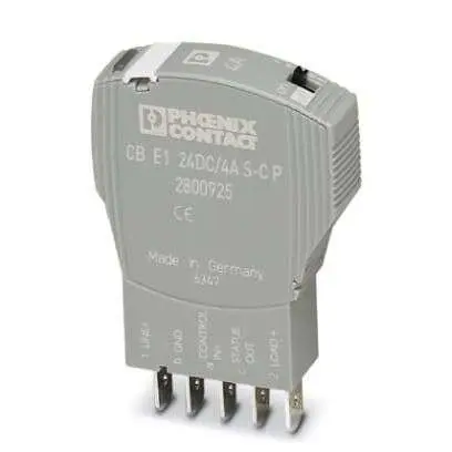 Produktfoto 1 von Phoenix Contact CB E1 CB-E1 Elektronischer Schutzschalter 24V, 4A Sockelelement L. 80 mm x 12.3mm