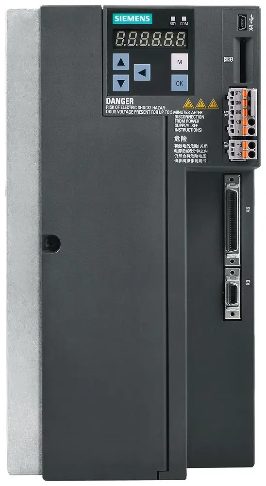 Produktfoto 1 von Siemens 6SL3210 3-Phasen Frequenzumrichter 5 kW 240 V 7.5 A 66Hz