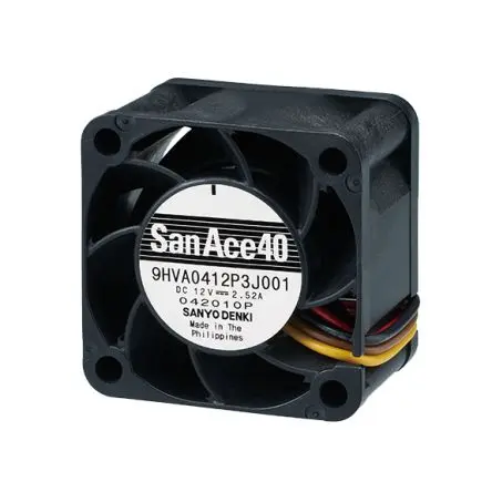 Produktfoto 1 von Sanyo Denki San Ace Axiallüfter, Kugel, 12V dc / 31.2 W 2.6 A, 38000 U/min, 37.1 cfm 40 mm 40mm 28 mm