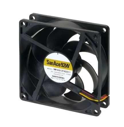 Produktfoto 1 von Sanyo Denki San Ace Axiallüfter, Kugel, 24V dc / 6 W 250 mA, 5700 U/min, 86.5 cfm IP68 92 mm 92mm 25 mm