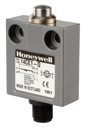 Produktfoto 1 von Honeywell 14CE Endschalter, Stößel 1-poliger Umschalter, IP66, IP65, IP67, IP68, Zinkdruckguss 250V 5A