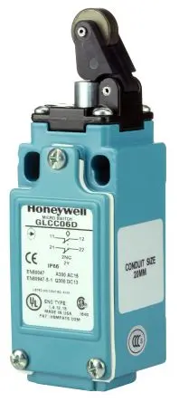Produktfoto 1 von Honeywell GL Endschalter, Rollenhebel 1 Schließer/1 Öffner, IP67, Zinkdruckguss mit Epoxidbeschichtung 240V ac 6A