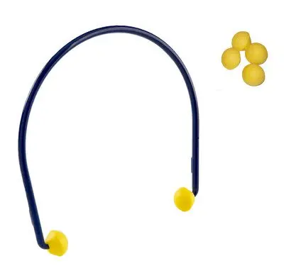 Produktfoto 1 von 3M E-A-RCaps Einwegartikel Gehörschutzstöpsel RoHS, Polyurethan Blau, Gelb, SNR 24 dB 10