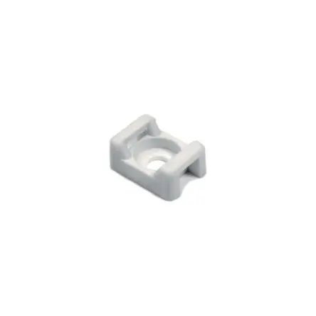 Produktfoto 1 von HellermannTyton Befestigungssockel, Polyamid Weiß 14.7 mm x 5 mm Kabelbinder x 9.4mm für 4.8 mm