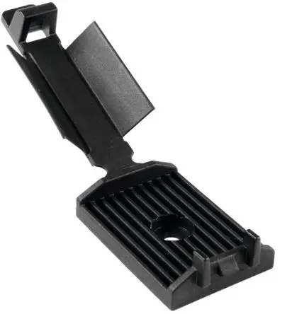 Produktfoto 1 von HellermannTyton Kabelhalter Schraubbefestigung, Kabel-Ø 3.1 mm Polyamid Schwarz 25mm x 35 mm