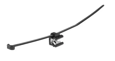 Produktfoto 1 von HellermannTyton T50R Polyamid Kabelbinder Nicht lösbar Schwarz 4.6mm x 200 mm