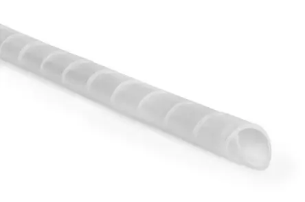 Produktfoto 1 von HellermannTyton SBPE4D Spiral-Kabelumwicklung / 5 mm Polyethylen Weiß, für Kabel-Ø 4 mm bis 20 mm, Länge 5 m