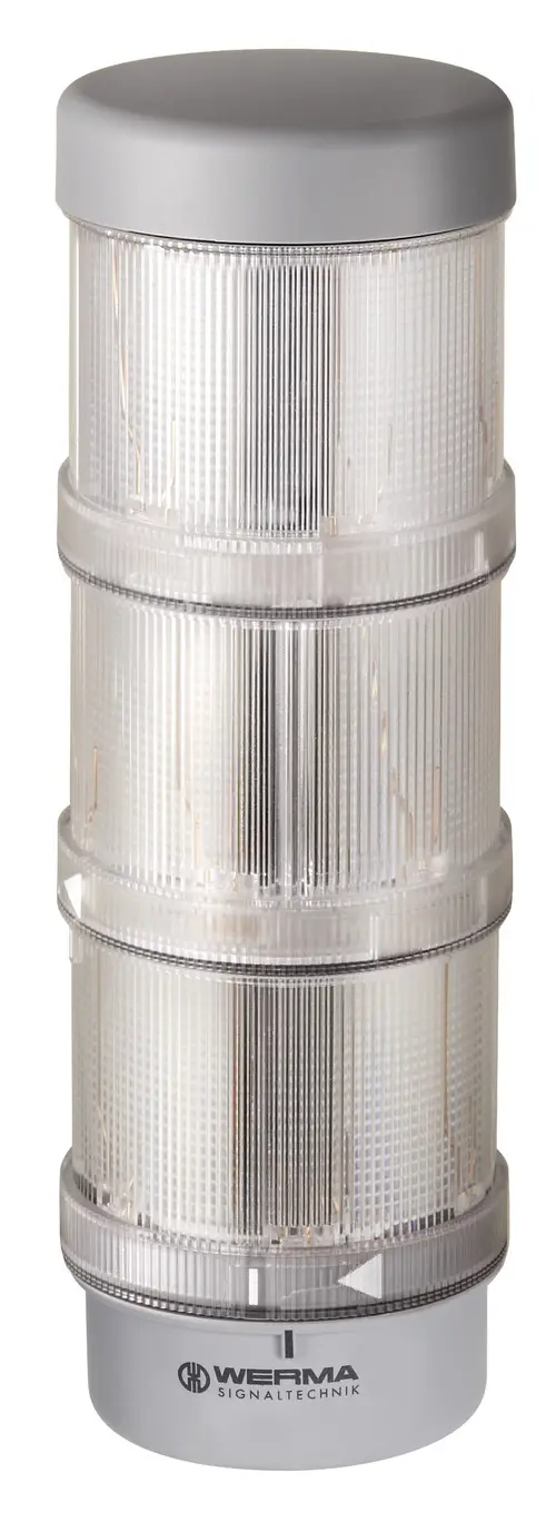Produktfoto 1 von Werma KombiSIGN 72 LED Signalturm 3-stufig Linse Rot/Grün/Gelb +